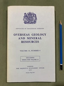 Overseas Geology And Mineral Resources Vol10#4 1971 Borneo Yemen Somalia Tanzani - Foto 1 di 8
