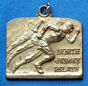 Vintage North Jersey Relais Anhänger Medaille High Hurdles Relay 1963 Konferenz - Bild 1 von 6