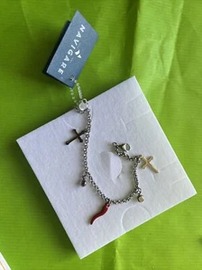 BRACCIALE DONNA BRACCIALETTO POLSO NAVIGARE 18 CM REGALO - Foto 1 di 2