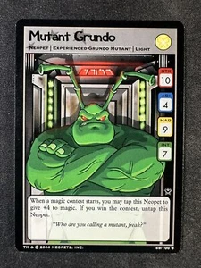 Neopets TCG 59/100 Mutant Grundo Return of Dr. Sloth Experimentado Poco Común Casi Nuevo - Imagen 1 de 2