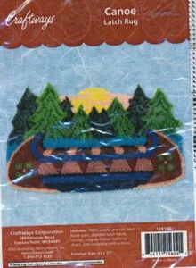 NEW CRAFTWAYS CANOE LATCH RUG KIT TAMAÑO 40 X 25 - Imagen 1 de 2