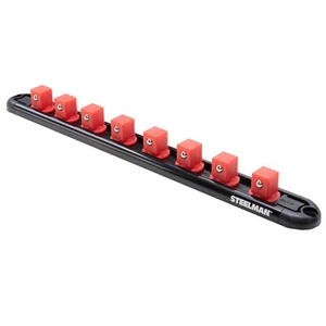 Steelman 1/2-Inch Drive 8-Piece Aluminum Socket Storage Rail 60728 - Picture 1 of 3
