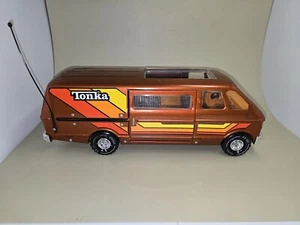 Vintage 1976 Mighty Tonka Custom Van 3985 Burnt Orange/Copper - Sliding Door - Picture 1 of 20