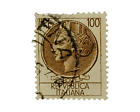 Rare Italy - Repvbblica Italiana 100Lire;  Brown Stamp