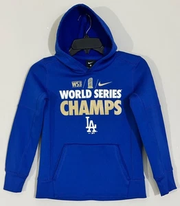 Felpa con cappuccio Nike LA Dodgers 2020 World Series ragazzo taglia S (8) bambino ragazzo - Foto 1 di 7