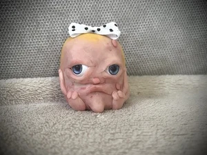 Ugly Blob Troll,horror,Halloween,polymer Clay Doll,spooky Figurine,ooak Art Goth - Picture 1 of 10