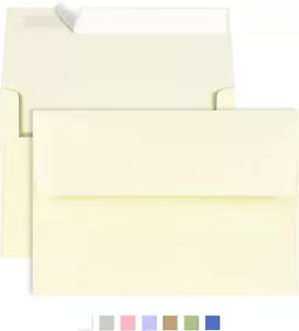 50 Pack 5x7 Envelopes with Fold Cards: Blank Cards and Beige - Picture 1 of 7
