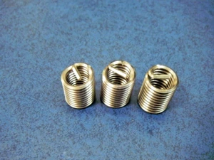 STAINLESS STEEL 3/8-16 Internal x 7/1-18 Eternal x .75" Long THREAD INSERTS Qty3 - Picture 1 of 3