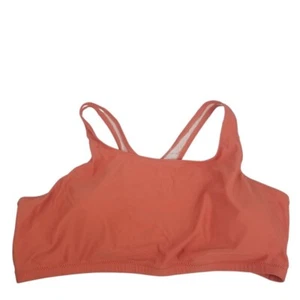 NWT Calypsa Women's Razorback Swim Muted Orange Bra Sz 1X - Picture 1 of 4