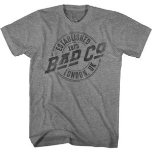 Bad Company Established 1973 London UK Men's T Shirt Official Band Merch - Picture 1 of 5