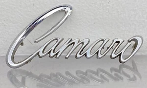 1968 1969 CHEVY CAMARO FRONT FENDER SCRIPT EMBLEM GM CHEVROLET OEM NAMEPLATE - Picture 1 of 8