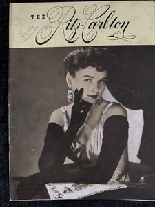 Antique Vintage Rare 1941 Ritz Carlton Magazine Fashion - Picture 1 of 15