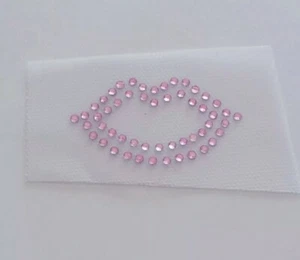 Kiss Muah Lips Bling, Rhinestone Lips, Iron-On Kiss Lips Appliqué, Lips Patch - Picture 1 of 5