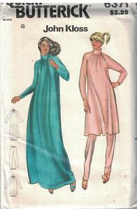 6371 Vintage Butterick SEWING Pattern Misses Caftan Tunic Pants John Kloss OOP