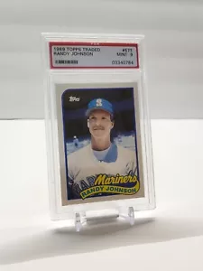 Topps Traded 1989 #57T Randy Johnson Seattle Marine PSA como nuevo 9 certificados # 03340784 - Imagen 1 de 2