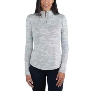 Spyder Tech Quarter Zip Top Womens Size XL - Grey - Picture 1 of 8