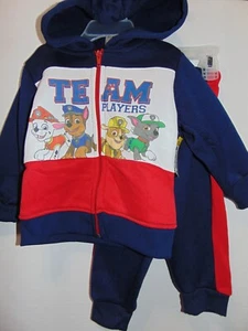 Paw Patrol Gr. 2T Hoodie Jogginghose mit Reißverschluss Set "TEAMPLAYER!" Neu mit Etikett! - Bild 1 von 8