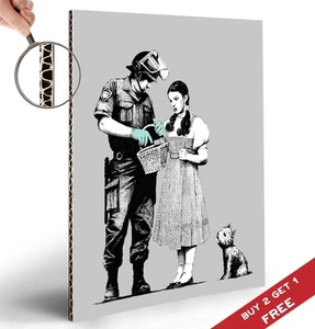 BANKSY WIZARD OF OZ DOROTHY A4 POSTER Graffiti Street Wall Art Print Picture - Picture 1 of 3