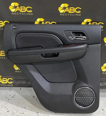 2007-2009 GMC Yukon Denali painel de acabamento da porta traseira cartão esquerdo do motorista LH fabricante de equipamento original - Imagem 1 de 4