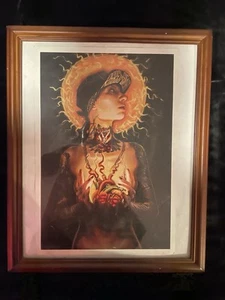 Large Vintage Frame Tattoo Print - Picture 1 of 7