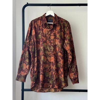 Vintage Burberry Autumn Fall Floral Print Shirt - Image 1 of 4