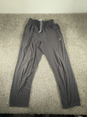 Pantalones deportivos Champion vintage para hombre pequeños auténticos con logotipo de bolsillo recto gris Foto 1 de 4