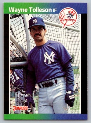 1989 Donruss Wayne Tolleson #659 New York Yankees - Image 1 of 2