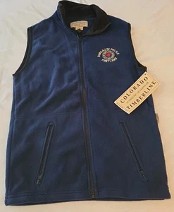Gilet Bureau Of Police Portland Small blu full zip NUOVO - Foto 1 di 3