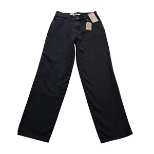 NWT Levi's Jeans Women's 25 x 31 Black '94 Baggy Mid Rise Straight Leg - Picture 1 of 12