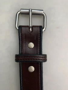 Urban Carry Holster Belt Size 32 Dark Brown Stitched Leather USA Hunting Nice! - Picture 1 of 12