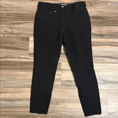Horze Equestrian Riding Silicon Full Seat Breeches Pants Size 28 Black Horseback - Image 1 of 4