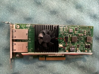 Adaptador de red Dell Intel X540-T2 doble puerto 10 Gb bajo perfil 03DFV8 Foto 1 de 3