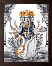 Wooden Religious Goddess Saraswati ji Photo Frame ( Size: 30 X 23.5 X 1.5 CM )