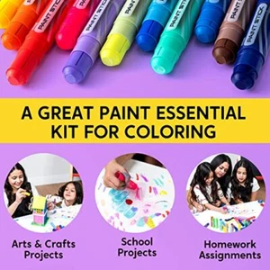 Syncfun 36 Pcs Washable Tempera Paint Sticks Quick Drying & No Mess Paint Sticks - Picture 1 of 5
