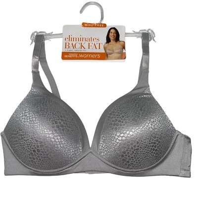 Sujetador Warner's sin cables contorno suavizante trasero con elevación tazas acolchadas W4013 Foto 1 de 4