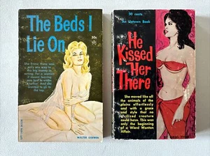 2 VINTAGE PAPERBACK LOT of Love, Sex, Romance and a lot More 1950's - Picture 1 of 14