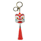  Red Decor 2021 New Year Bag Charm Lion Head Keychain Handbag