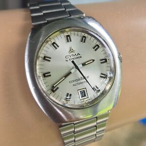 Vintage CYMA by SYNCHRON Conquistador men's automatic watch cal.56 swiss 1970s