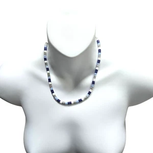 Heishi Chip Choker Necklace 18" Puka Shell Beach Surfer Tribal Nautical Tribal - Picture 1 of 7