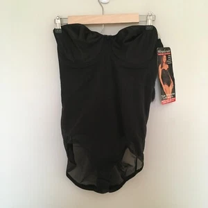 Miraclesuit Extra Firm Control Sheer Shaping Bodybriefer Black 38D Convertible - Picture 1 of 15