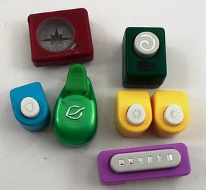 Lot of 7 High Quality Paper Punch Press McGill Ribbon Border Spiral EK Leaf ++ - Picture 1 of 6