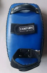 Century Extra Long Thai Pad Kickboxing Punch Boxing NEW Blue MMA 15" x 8" - Picture 1 of 3