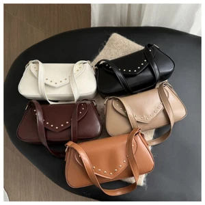 Retro Fashion Underarm Bag Large Capacity Shoulder Bag Crossbody Bag Women - Picture 1 of 28