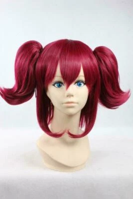 Nueva Peluca Roja Colas de Poni Escuela Niña Adulto Juegos con disfraces + Peluca Gorra Foto 1 de 4