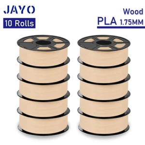 JAYO 10KG PLA WOOD Filament 1.75mm 3D Printer 1.1KG Neatly Wound Clog Free ±0.02 - Picture 1 of 10