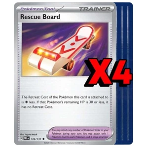 4x Rescue Board 159/162 - Prismatic Evolutions - Pokemon TCG - Playset x4 - Picture 1 of 1