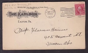 HOTEL - THE KARLDON, 1915, EASTON, PA. - Picture 1 of 2