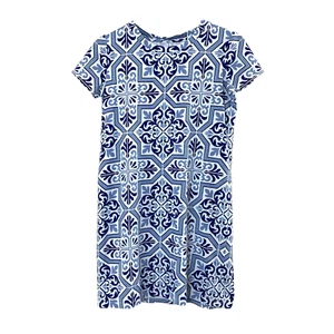Southern Tide Womens Amelia Tile Print Performance Dress XS Blue White Nylon - Picture 1 of 12