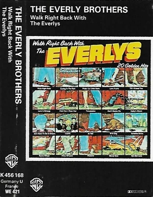 The Everly Brothers Walk Right Back With The Everlys CASSETTE ALBUM ROCK POP - Image 1 of 4