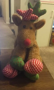 Ty Classic Chestnuts 2006 peluche floppy Navidad vacaciones reno 10" - Imagen 1 de 5